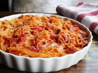 Рецепт Пирог из спагетти